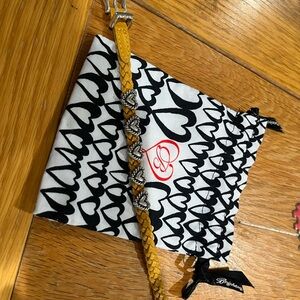 Brighton Yellow and Silver Heart Bracelet